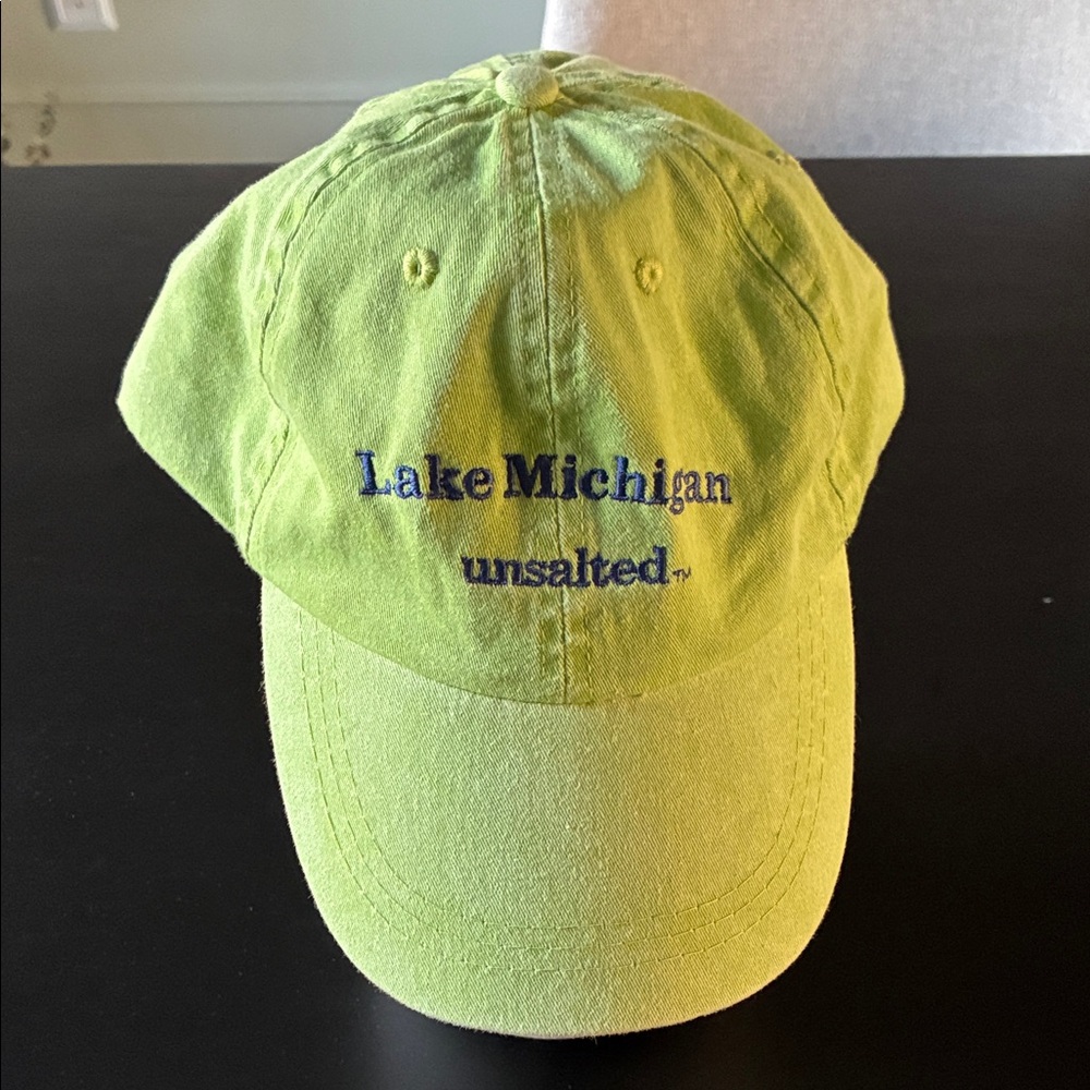 Simplicity Neon Green Lake Michigan Hat